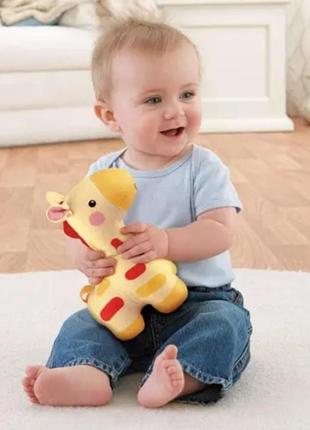 Музыкальный плюшевый жираф fisher-price. ночник.