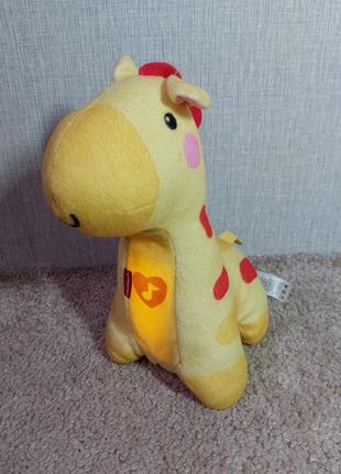 Музыкальный плюшевый жираф fisher-price. ночник.