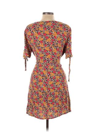 Милое платье с цветочным принтом из вискозы-жатки2 фото