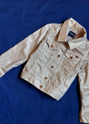 Куртка джинсовая notify италия золотая хлопковая на 6 лет (116 см)