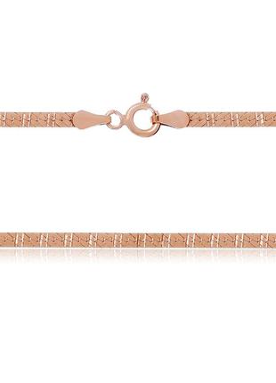 Срібний ланцюжок позолочена - плоска стрічка 825а 5/50