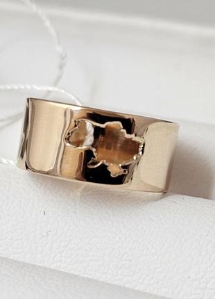 Перстень із золота з українською символікою2 фото