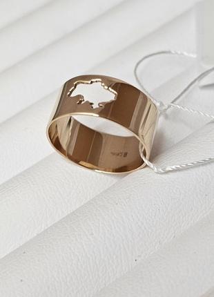Перстень із золота з українською символікою7 фото