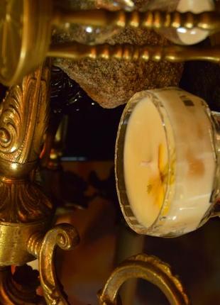 Винтажная свеча креманка столовый соевый воск5 фото