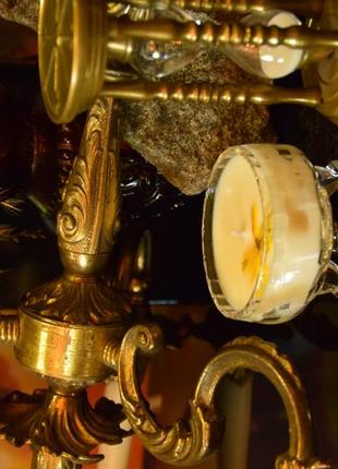 Винтажная свеча креманка столовый соевый воск2 фото