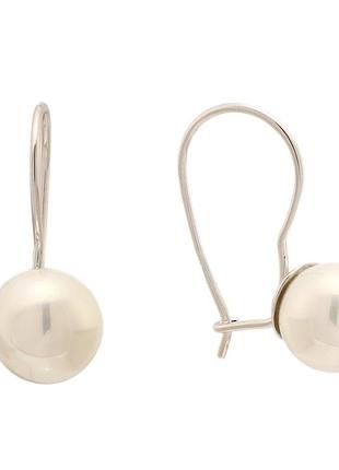 Серебряные серьги с жемчугом  с2ж/831