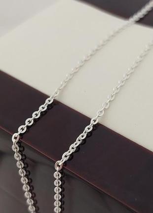 Цепочка серебряная с плетением анкер 50 см