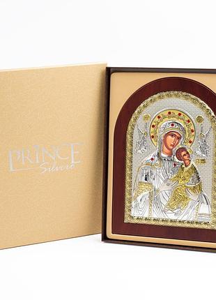 Страстная икона божией матери 10x14см арочной формы на дереве