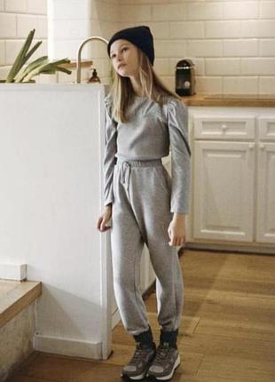 Кофта zara в школу рукава фонарики