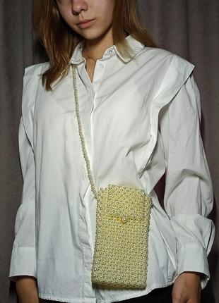 New beaded white pearl bag!!!2 фото