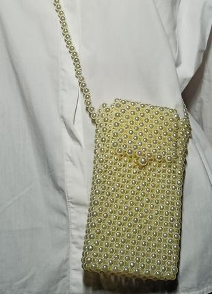 New beaded white pearl bag!!!