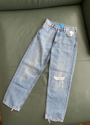 Джинси прямого крою із щільного деніму m.i.h jeans оригінал