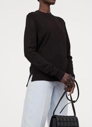 Чёрный женский свитер h&m, p. m/38-401 фото