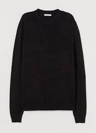 Чёрный женский свитер h&m, p. m/38-403 фото
