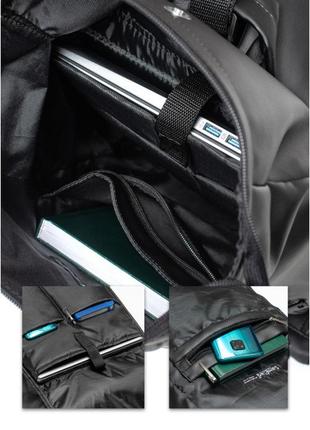 Рюкзак rolltop 0shn чорний3 фото