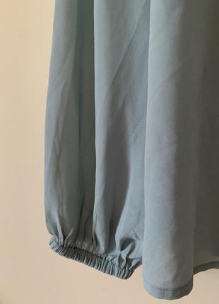 Шикарная брендовая блуза от ichi мятного цвета2 фото