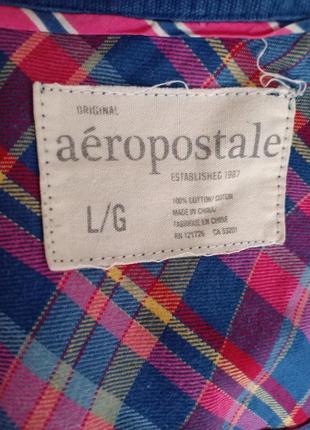 Яркая рубашка в клетку aeropostale5 фото