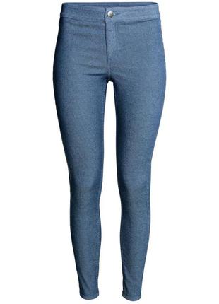 Новые джинсы, джеггинсы, скинни, цвет светлый  деним ,от h&m, р.м1 фото