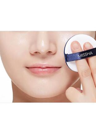 Тональный кушон #21 missha magic cushion cover lasting3 фото