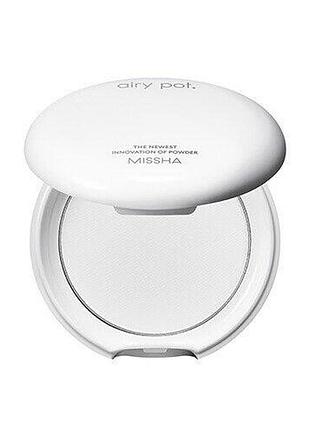 Пудра компактна airy pot pressed powder translucent missha1 фото