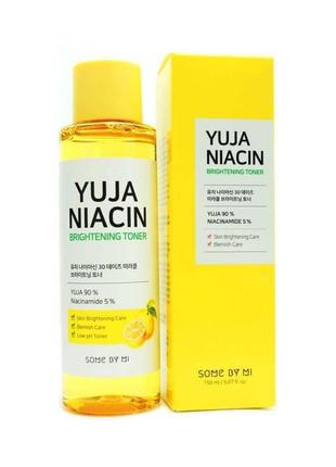 Тоник с юдзу для сияния кожи some by mi yuja niacin brightening toner