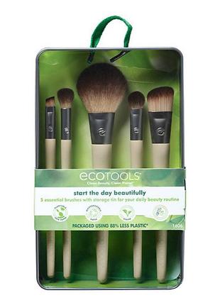 Ecotools набор кистей для макияжа ecotools start the day beautifully kit начни прекрасный день