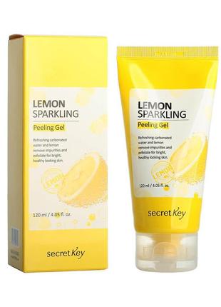 Лимонная пилинг-скатка secret key lemon sparkling peeling gel1 фото