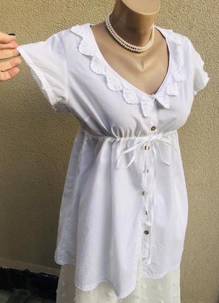 Белая блуза,рубашка с вышивкой,кружево,хлопок,7 фото