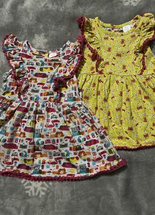 Плаття, сукня, літня сукня, сарафан 3 місяці, набор, комплект, 56-62см2 фото
