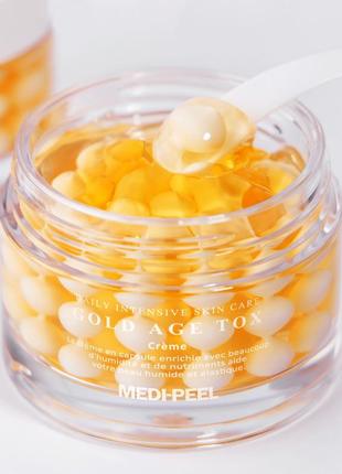 Антивозрастной капсульный крем с экстрактом золотого шелкопряда medi-peel gold age tox cream gold age tox h8 c2 фото