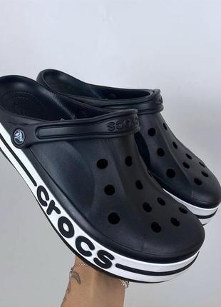 Bayaband crocs black крокси сабо унісекс чорні