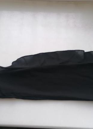 Черная блузка с рюшами на худышку или подростка рр 6 divided3 фото