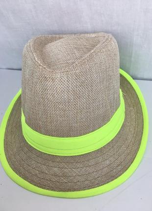 Шляпа челентанка панамка панама типа соломенная плетенная летняя пляжная женская мужская4 фото