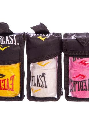 Бинты боксерские эластичные 3 м everlast (2шт) ma-5465-3 белый3 фото