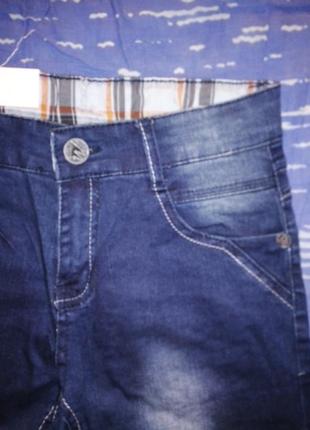Темно синие джинсовые шорты3 фото