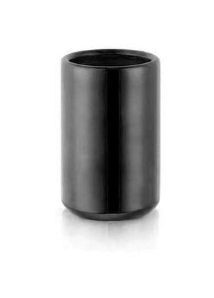 Підставка для столових приборів чорна з нержавіючої сталі remy-decor підставка трмач для веделок та ножів