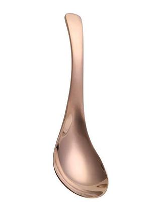 Ложка для супу рожеве золото із нержавіючої сталі remy-decor східний стиль азіатська кухня