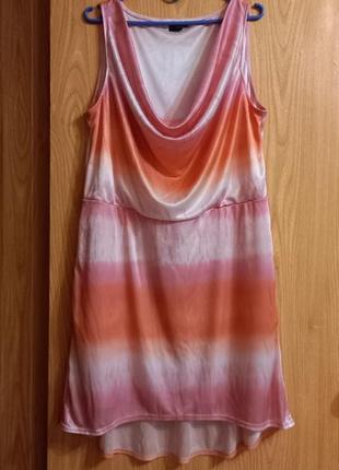 Платье с цветовым переходом, блеском1 фото