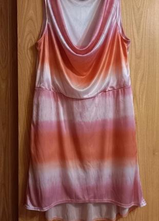 Женское платье с цветовым переходом8 фото
