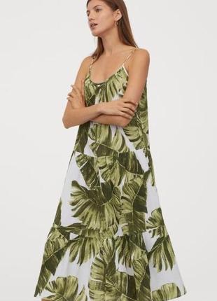 H& m дуже красиве вільне плаття з тропічний принтом3 фото