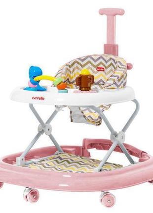 Ходунки carrello eterno crl-9607 rose 3 в 1 (ходунки, качалка, каталка)