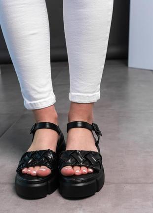 Женские сандалии fashion bailey 3632 37 размер 24 см черный4 фото