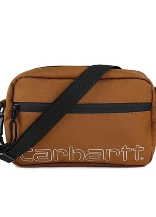 Сумка carhartt wip terrace hip bag барсетка кархарт чоловіча руда. кархарт через плече (сумка месенджер)