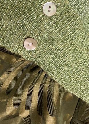 See by chloe , юбка с карманами , шёлк, люрекс цвет зелёный , оригинал3 фото