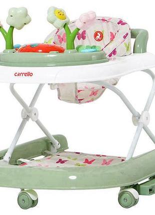 Ходунки fiore crl-9606 green 3 в 1 (ходунки, гойдалка, каталка) carrello