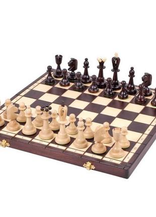 Красивые шахматы подарочные 40,5 на 40,5 см из натурального дерева madon asy (115)2 фото