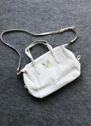 Шикарна сумка valentino by mario valentino women’s eco-leather bag white