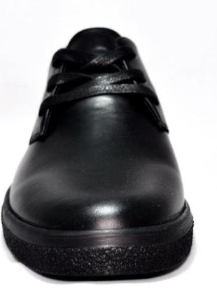Размеры 40, 41, 44, 45  мужские демисезонные кожаные кроссовки brave (оригинал), черные, полноразмерные2 фото