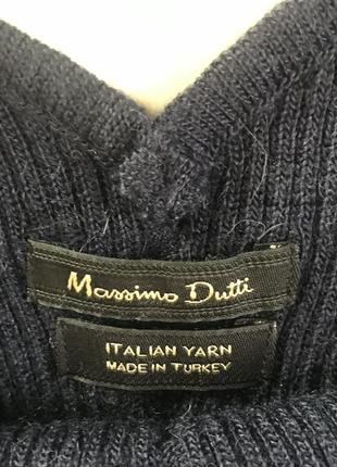 Пуловер шерстяной стильный модный дорогой бренд massimo dutti размер м5 фото