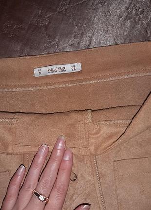 Юбка замшевая pull&bear 6